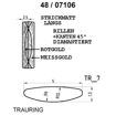 Skisse av hvitt og gult gull gull 14 kt, 5 mm. Smart line - 48071060