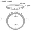 Diamantring Iselin med 5x0,15 ct TW-Si-8505015