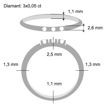 Diamantring Iselin med 3x0,05 ct TW-Si-8503050