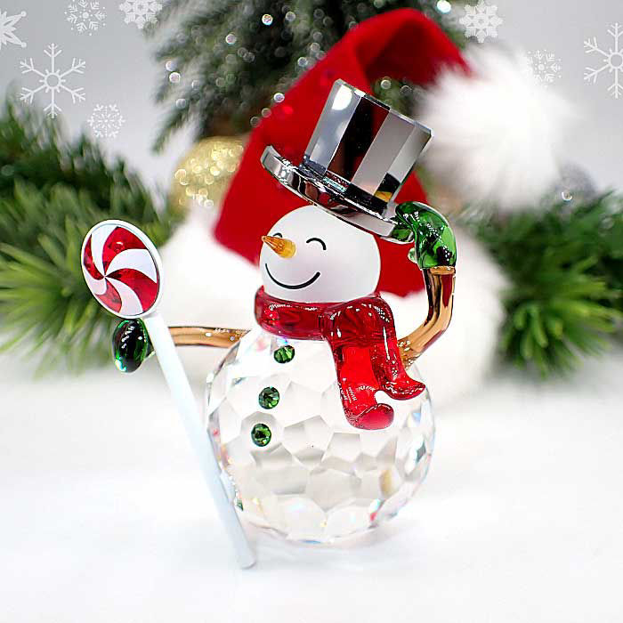 Swarovski Figurer Holiday Cheers Dulcis Snowman Gullsmed Aas 9335