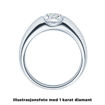 Diamantring forlovelsesring  0,20 ct i 14kt gull. Evnomia - 18005020