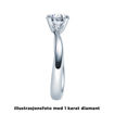 Diamantring forlovelsesring 0,25 ct i 14kt gull. Melina - 18011025