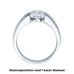 Diamantring forlovelsesring 0,25 ct i 14kt gull. Hestia - 18012025