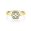 Diamantring med 0.49 ct,  gult gull 18 kt - 159140gg