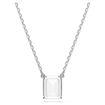 Swarovski smykke Stilla Octagon cut, White, Rhodium plated - 5693405