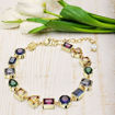 Swarovski armbånd Stilla bracelet Mixed cuts, Multicolored, Gold-tone plated - 5662925