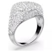 Swarovski Meteora cocktail ring, White, Rhodium plated - 5689426