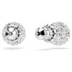 Swarovski øredobber stud Round cut, White, Rhodium plated - 5700290