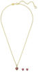 Swarovski smykkesett Chroma set Heart, Red, Gold-tone plated - 5684506