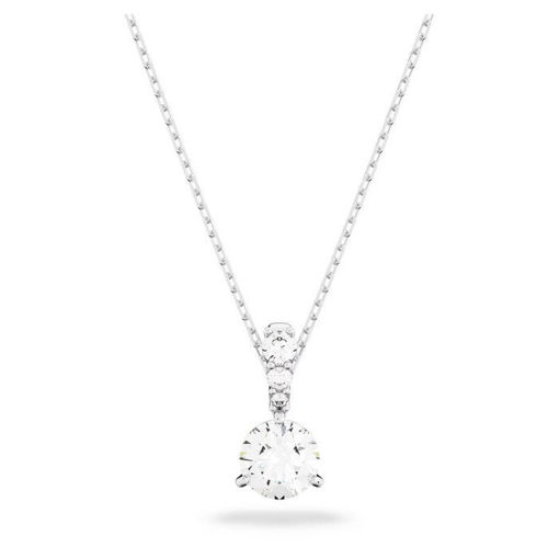 Swarovski smykkeStilla pendant Round cut, White, Rhodium plated - 5472635