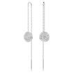 Swarovski øredobber Sublima drop earrings White, Rhodium plated - 5683448