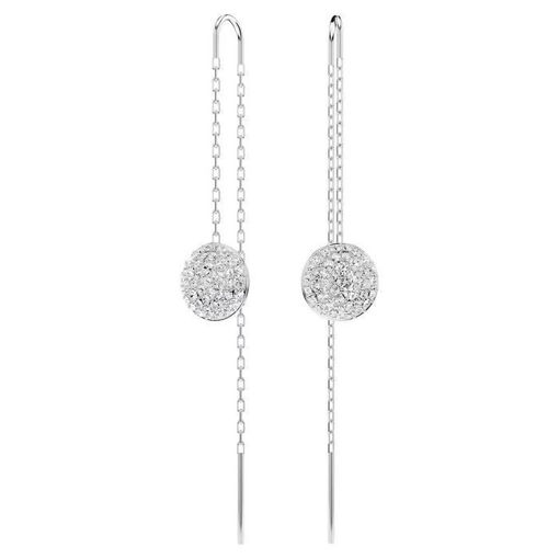 Swarovski øredobber Sublima drop earrings White, Rhodium plated - 5683448