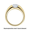 Diamantring forlovelsesring  0,20 ct i 14kt gull. Evnomia - 18005020