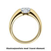 Diamantring forlovelsesring 0,20 ct i 14kt. Olympia - 18006020