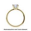 Diamantring forlovelsesring 0,25 ct i 14kt gull. Melina - 18011025