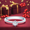 Diamantring forlovelsesring  0,30 ct i 14kt gull. Diona -18001030