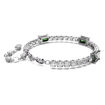 Swarovski armbånd Matrix Tennis Mixed cuts, Green, Rhodium plated - 5666422