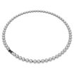 Swarovski collier Una Angelic Round cut, Long, White, Ruthenium plated - 5681057