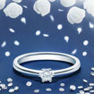 Diamantring forlovelsesring  0,20 ct i 14kt gull. Aida -18016020