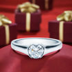 Diamantring forlovelsesring  0,70 ct i 14kt gull. Maia - 18022070