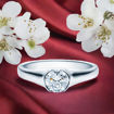 Diamantring forlovelsesring  0,70 ct i 14kt gull. Maia - 18022070