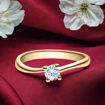 Diamantring forlovelsesring 0,25 ct i 14kt gult gull. Melina - 180110250