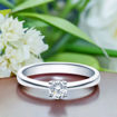 Diamantring forlovelsesring 0,30 ct i 14kt gull. Lilya -18008030