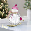 Swarovski figurer Holiday Cheers Dulcis Snowman Pink - 5687121