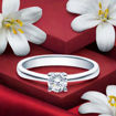 Diamantring forlovelsesring 0,40 ct i 14kt gull. Lilya - 18008040