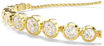 Swarovski armbånd  Imber Tennis bracelet Mixed round cuts, White, Gold-tone plated - 5705450