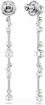 Swarovski øredobber  Constella drop earrings Crystal pearl, Round cuts, White, Rhodium plated - 5705614