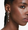 Swarovski øredobber  Constella drop earrings Crystal pearl, Round cuts, White, Rhodium plated - 5705614