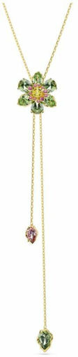 Swarovski smykke Idyllia Y pendant Mixed cuts, Flower, Multicolored, Gold-tone plated - 5717158