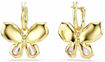 Swarovski øredobber Idyllia drop earrings Mixed cuts, Pavé, Butterfly, Multicolored, Gold-tone plated - 5709953