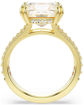 Swarovski Stilla cocktail ring Square cut, White, Gold-tone plated - 5693501