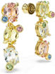 Swarovski øredobber Gema drop earrings Asymmetrical design, Mixed cuts, Multicolored, Gold-tone plated - 5714815