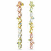 Swarovski øredobber Gema drop earrings Asymmetrical design, Mixed cuts, Long, Multicolored, Gold-tone plated - 5705809