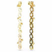 Swarovski øredobber Gema drop earrings Asymmetrical design, Mixed cuts, Long, Multicolored, Gold-tone plated - 5705809