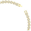 Swarovski collier Una Angelic Tennis necklace Round cut, White, Gold-tone plated - 5720505