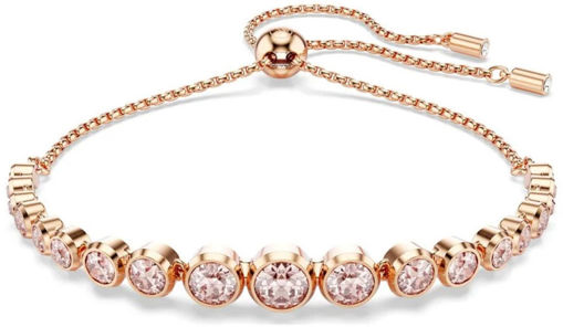 Swarovski armbånd Imber Tennis bracelet Mixed round cuts, Pink, Rose gold-tone plated - 5718204