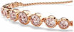 Swarovski armbånd Imber Tennis bracelet Mixed round cuts, Pink, Rose gold-tone plated - 5718204