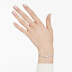 Swarovski armbånd Constella bangle Crystal pearl, Round cuts, White, Rhodium plated - 5705618