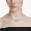 Swarovski collier Constella necklace Crystal pearl, Round cuts, White, Rhodium plated - 5705626