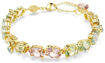 Swarovski armbånd Gema Tennis bracelet Mixed cuts, Multicolored, Gold-tone plated - 5705808