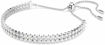 Swarovski armbånd Matrix Tennis bracelet Round cut, White, Rhodium plated - 5678252