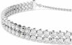 Swarovski armbånd Matrix Tennis bracelet Round cut, White, Rhodium plated - 5678252