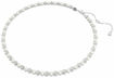 Swarovski collier Matrix Tennis necklace Crystal pearl, Round cut, White, Rhodium plated - 5689623