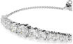 Swarovski armbånd Matrix bracelet Gradient of round cuts, White, Rhodium plated - 5690677