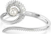 Swarovski armbånd Ariana Grande x Swarovski bangle Crystal pearl, Baguette cut, White, Rhodium plated - 5720863