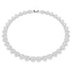 Swarovski collier Ariana Grande x Swarovski Tennis necklace Mixed cuts, Heart, White, Rhodium plated - 5720857